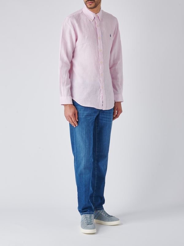 Jeans Polo Ralph Lauren Custom Fit Uomo Jeans Ralph Lauren Pink
