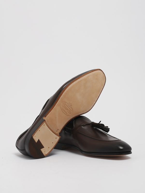 Church's Church's leather moccasin with short tassels for men