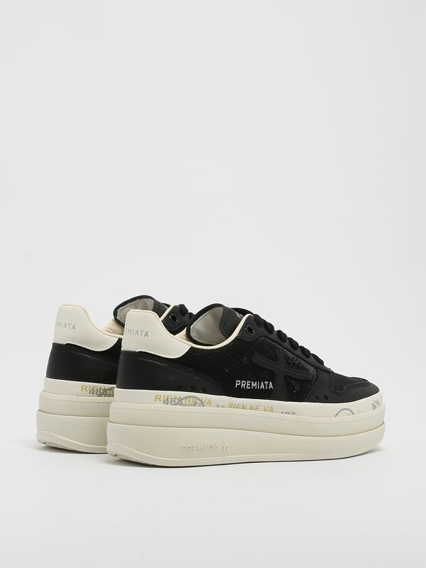 Premiata Micol 6795 fabric and leather sneakers for women