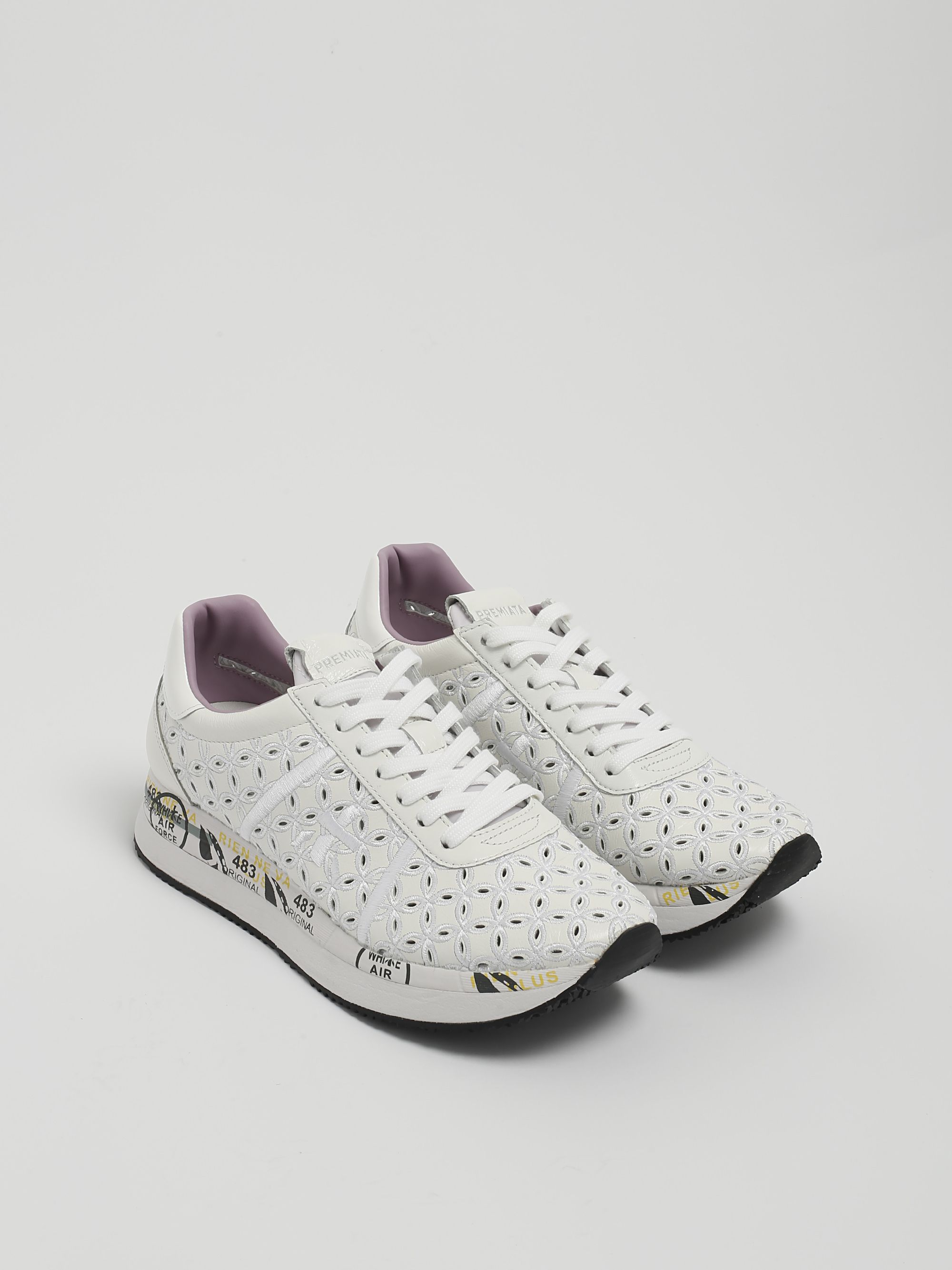 Premiata Conny 6749 leather sneakers for women conny6749