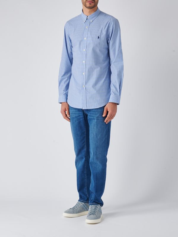 Tシャツ・カットソー Ralph Lauren Slim-Fit Stretch Poplin Shirt (710928254 002) Polo Ralph Lauren slim-fit stretch poplin shirt for men