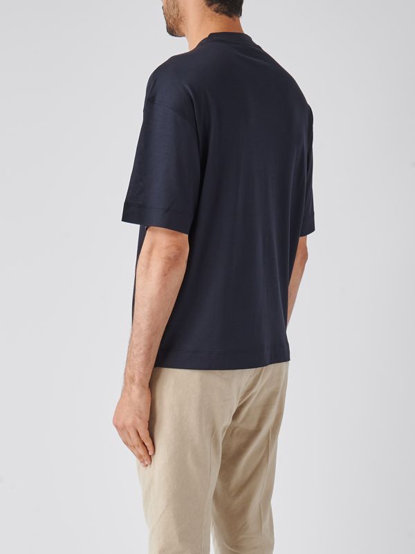 Emporio Armani men's T-shirt in cotton and lyocell
