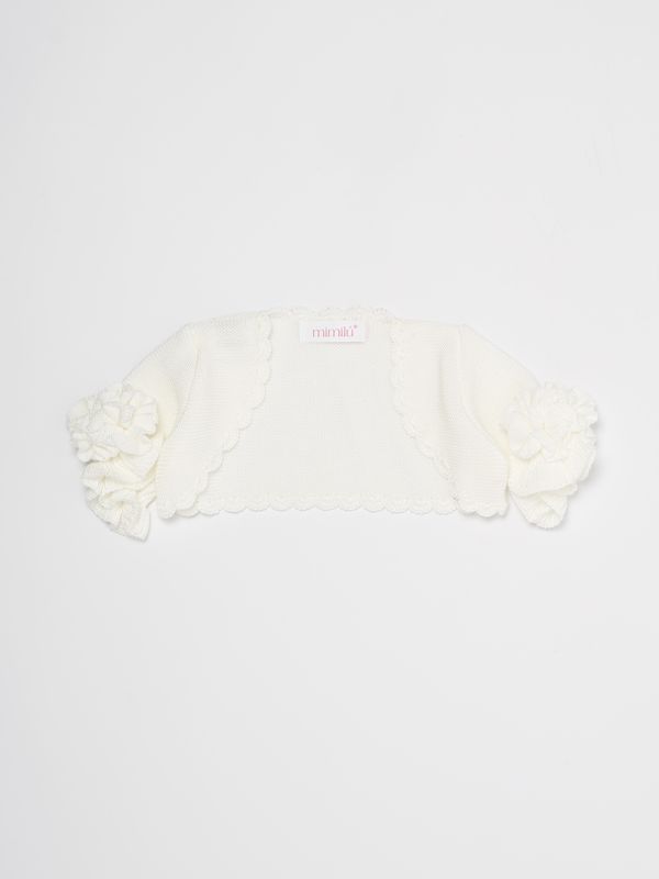 Mimilù baby girl knit shrugs White