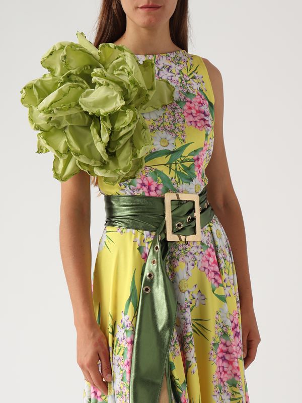 Cintura Donna Giallo - Accessorio Moda Per Abbinamenti Casual Ed Eleganti