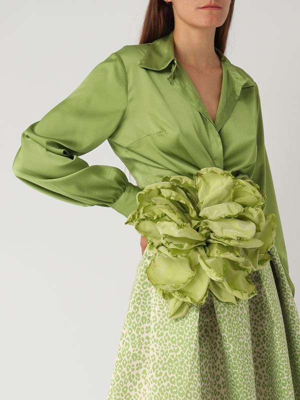 5. Women's satin shirt Meadow Giada Curti gcr24kn155s71