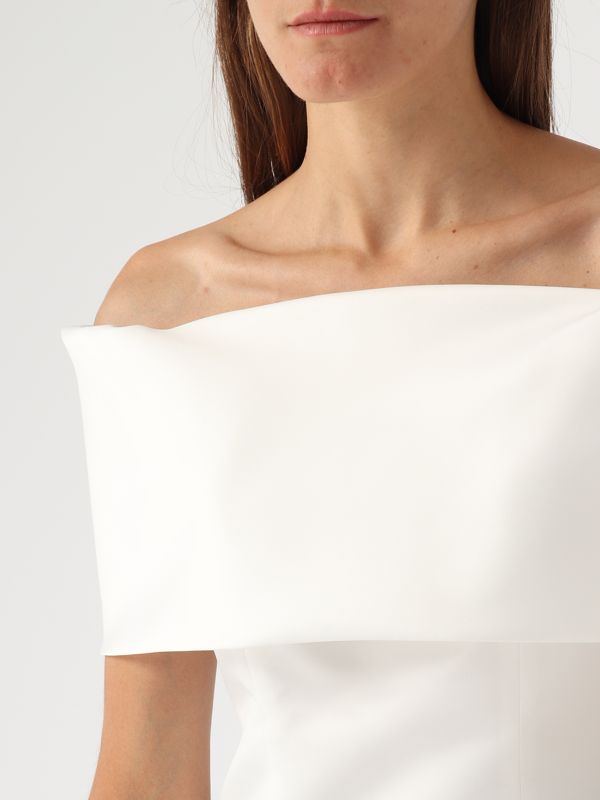 5. Top de satén para mujer Blanco Giada Curti gcr24tr170d76