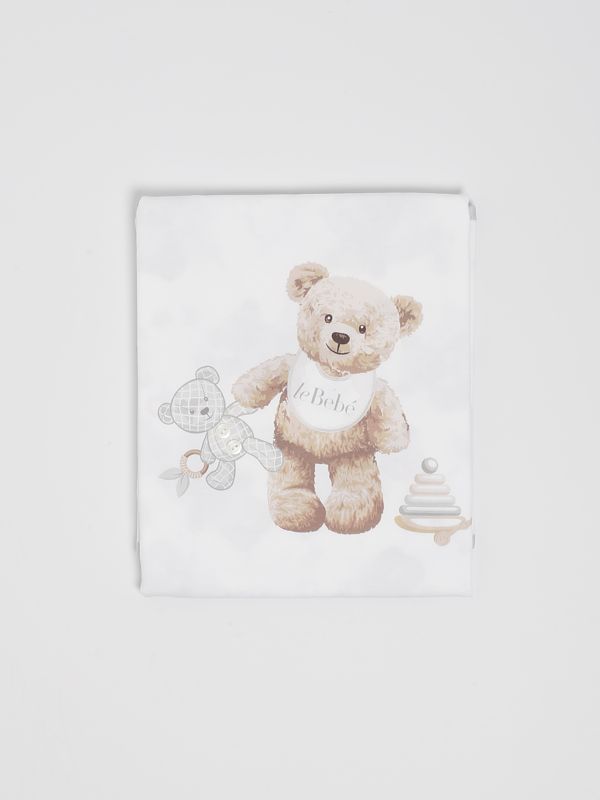 Le bebé Teddy Bear stretch cotton blanket for baby boys lbb4577