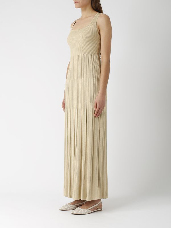 Michael Kors ribbed knit dress for women mr4822iafb Gold