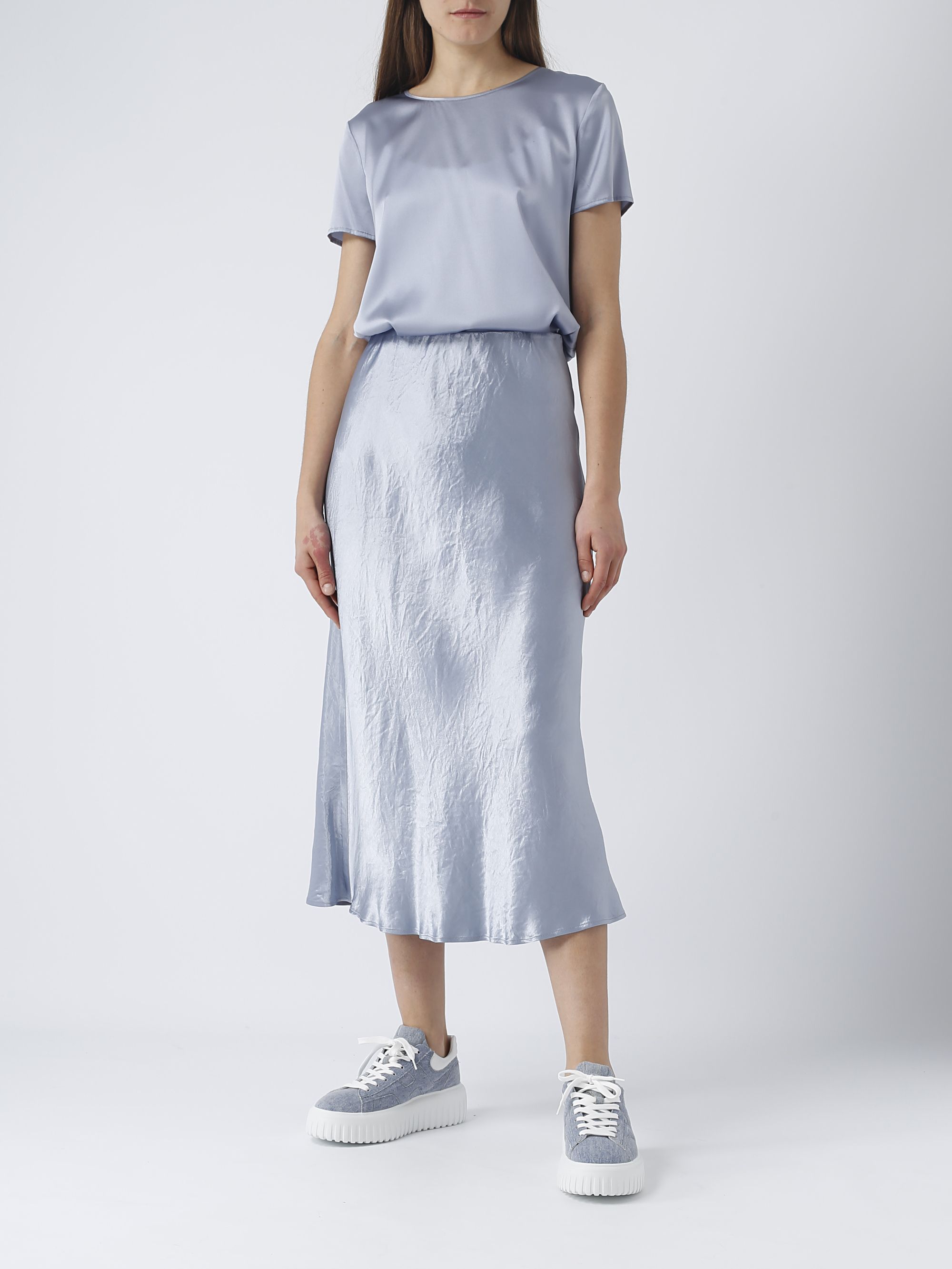 関税.送料込 MAX MARA Leisure Alessio サテンスカート Max Mara(マックスマーラ)｜【MM】ALESSIO サテンスカート