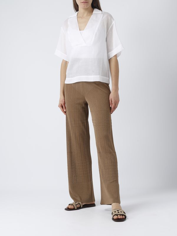 Tシャツ・カットソー Max Mara Studio ORVIETO - Ramie gauze blouse Ramie gauze blouse, white | 