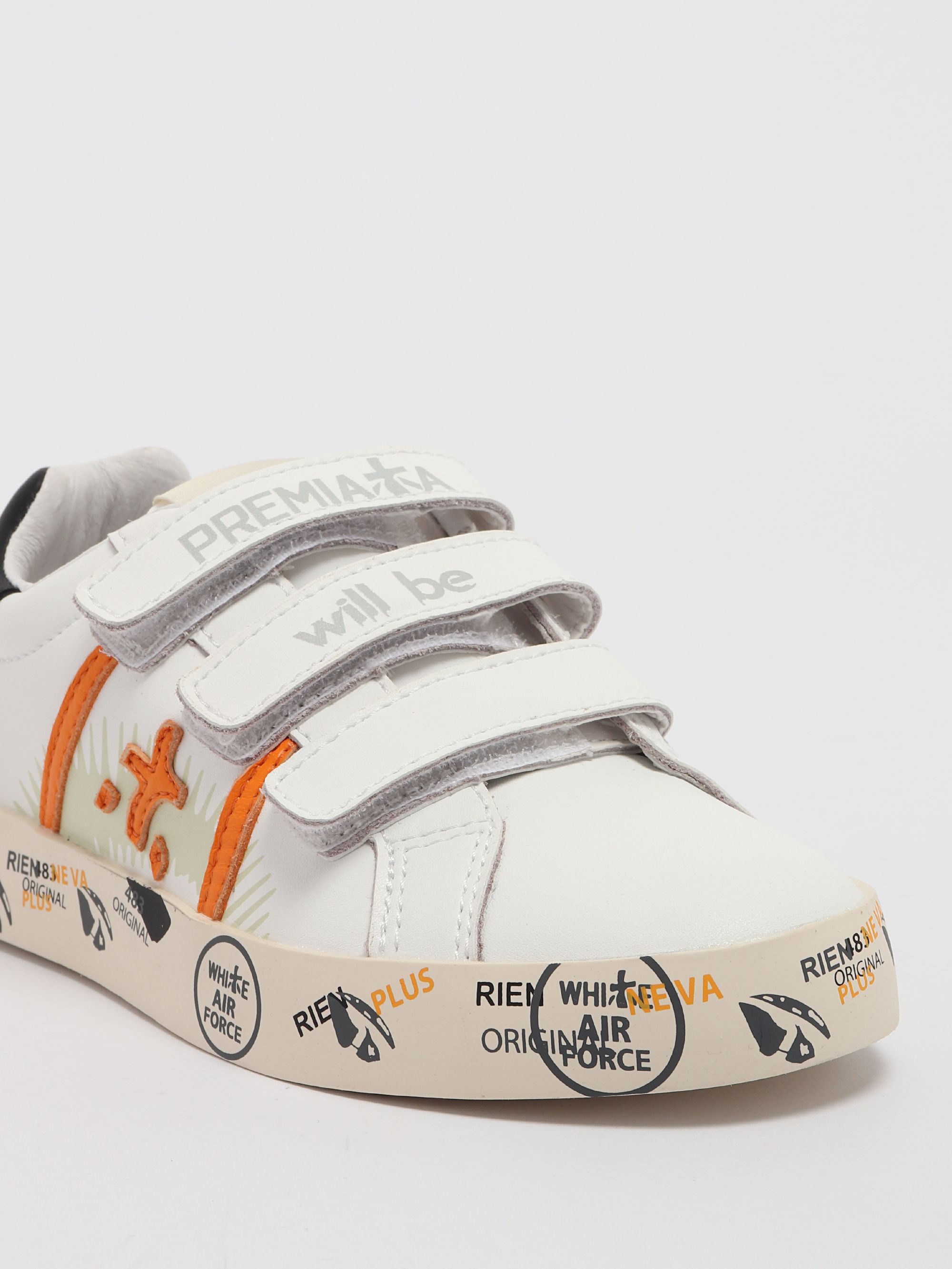 Premiata Andy V leather sneakers for boys 23179342 White