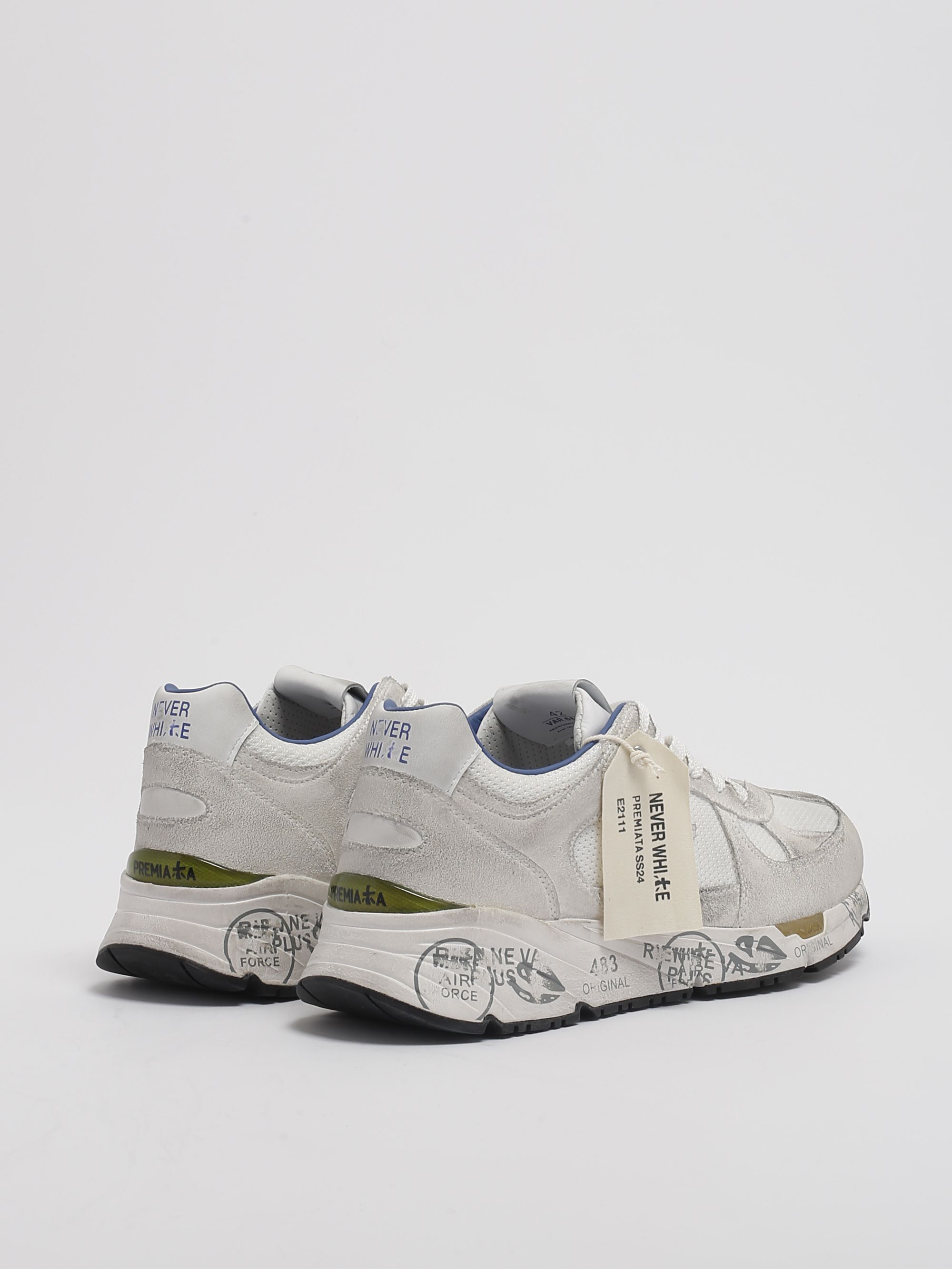 Premiata Mase 6621 suede and fabric sneakers for men