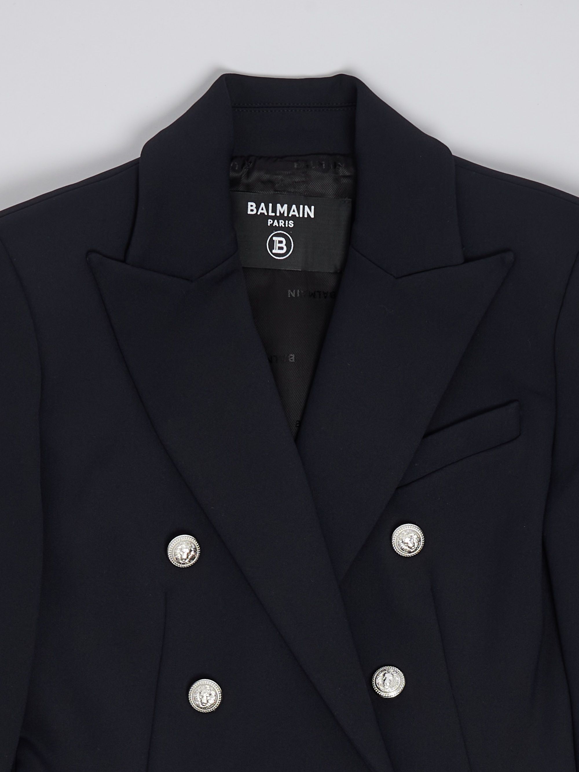 Balmain Paris Giacca Stile Balmain Balmain Kids Black Double