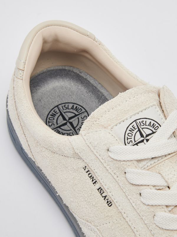 Stone Island men's leather sneakers 80fws0101 Chalk
