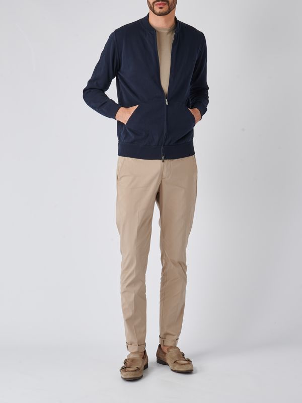ジャケット・アウター Filippo De Laurentiis Filippo De Laurentiis men's full zipper cotton jacket