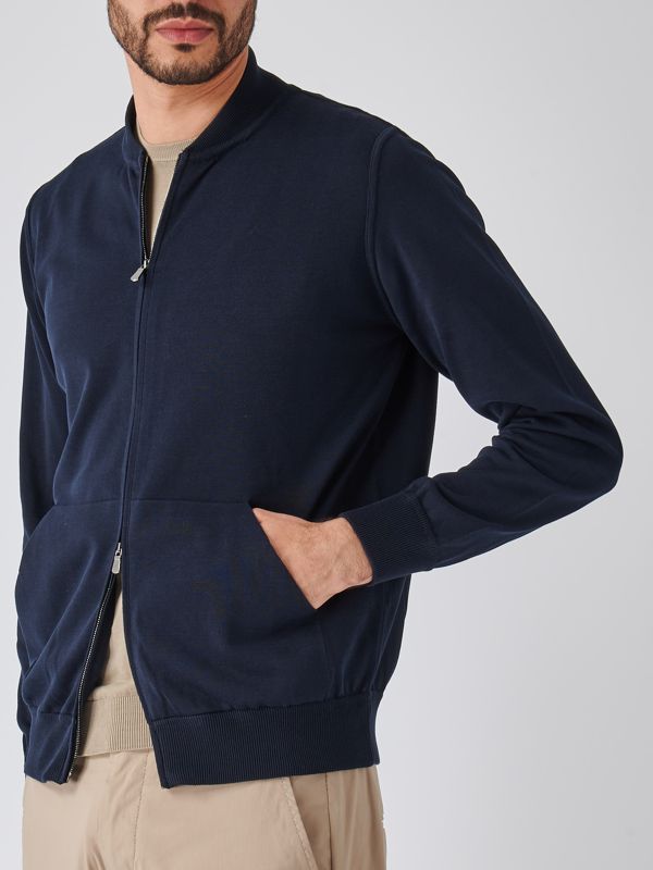 ジャケット・アウター Filippo De Laurentiis Filippo De Laurentiis men's full zipper cotton jacket
