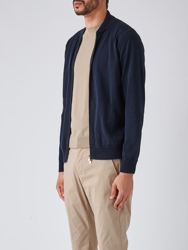 ジャケット・アウター Filippo De Laurentiis Filippo De Laurentiis men's full zipper cotton jacket