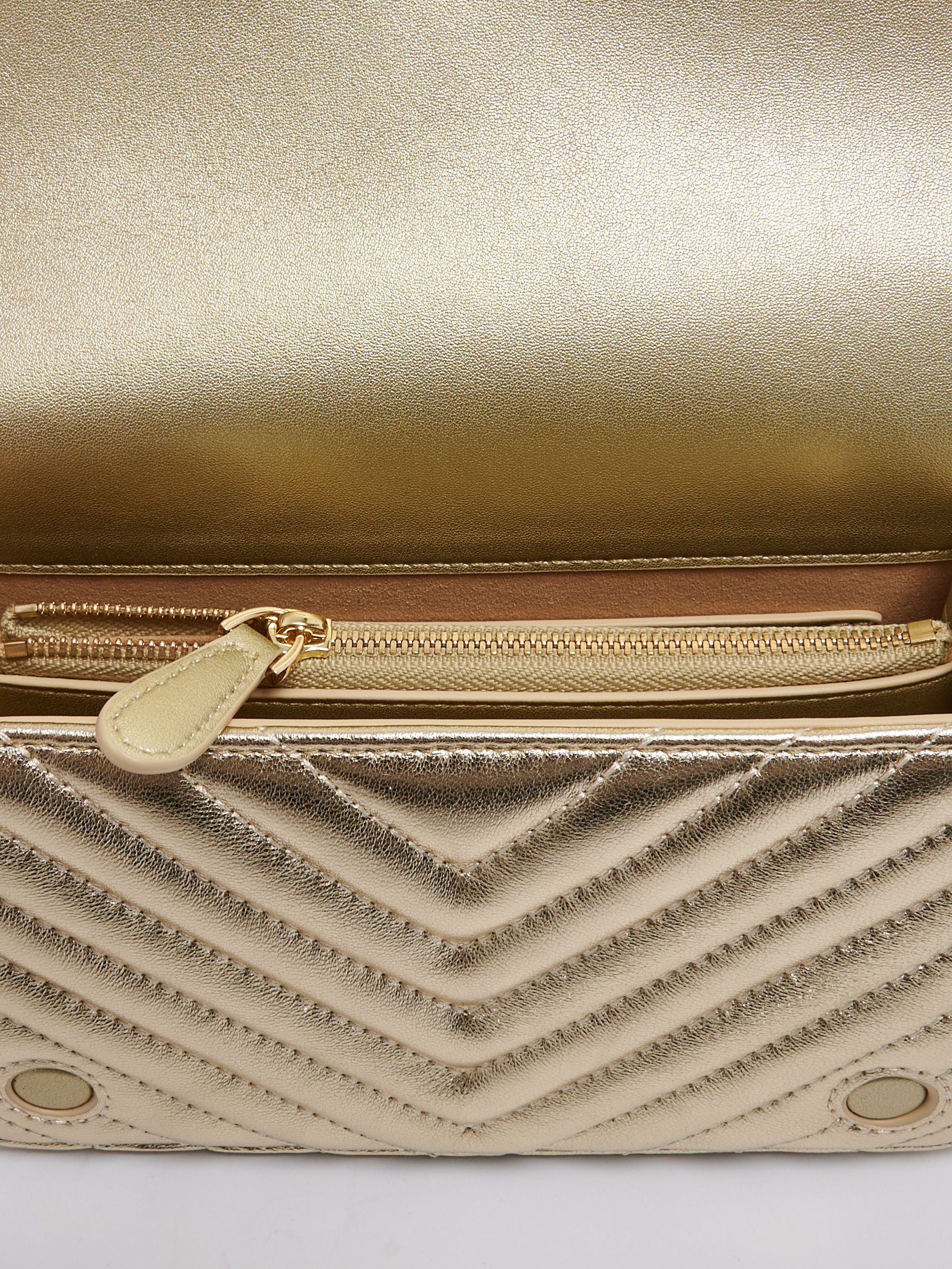 ハンドバッグ QUILTED NAPPA MINI LOVE BAG Love Bag mini chevron-quilted nappa leather crossbody bag