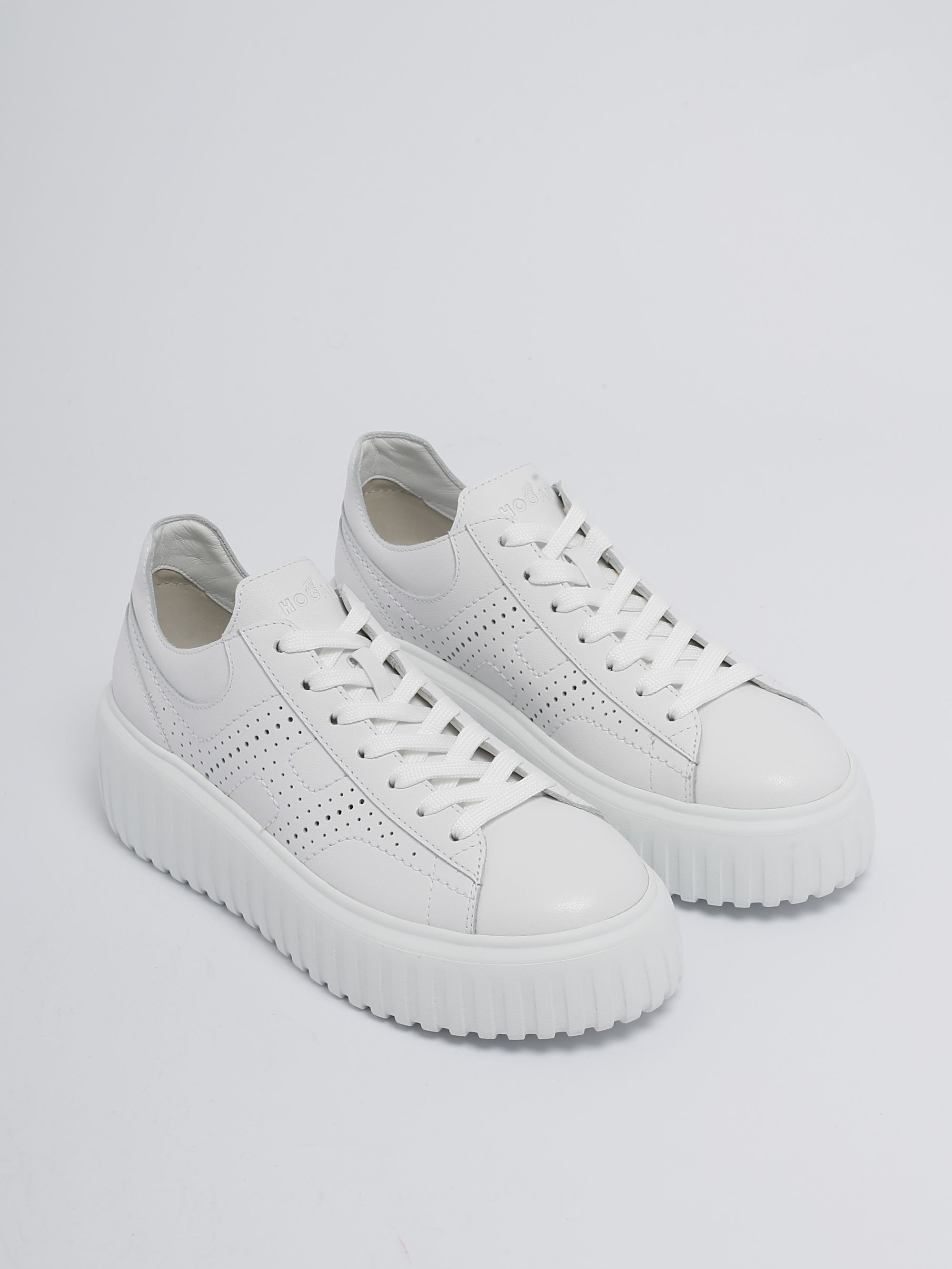 スニーカー HOGAN Woman Sneakers Leather HXW6690FR30U7G 0UAD Sneakers Hogan Hi-Fi LIGHT BLUE for Woman