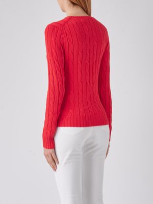 3. Maglia donna Polo Ralph Lauren Julianna in cotone Pima Corallo Polo Ralph Lauren