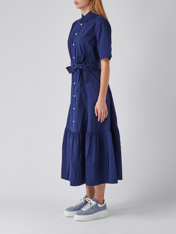 ワンピース POLO RALPH LAUREN Woman Dress Gnawed Blue 211892418 001 ワンピース POLO RALPH LAUREN Woman Dress Gnawed Blue