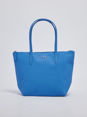 1. Lacoste women's coated canvas tote bag Azure Lacoste