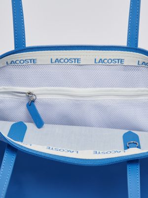 3. Borsa donna Lacoste tote in canvas spalmato Azzurro Lacoste