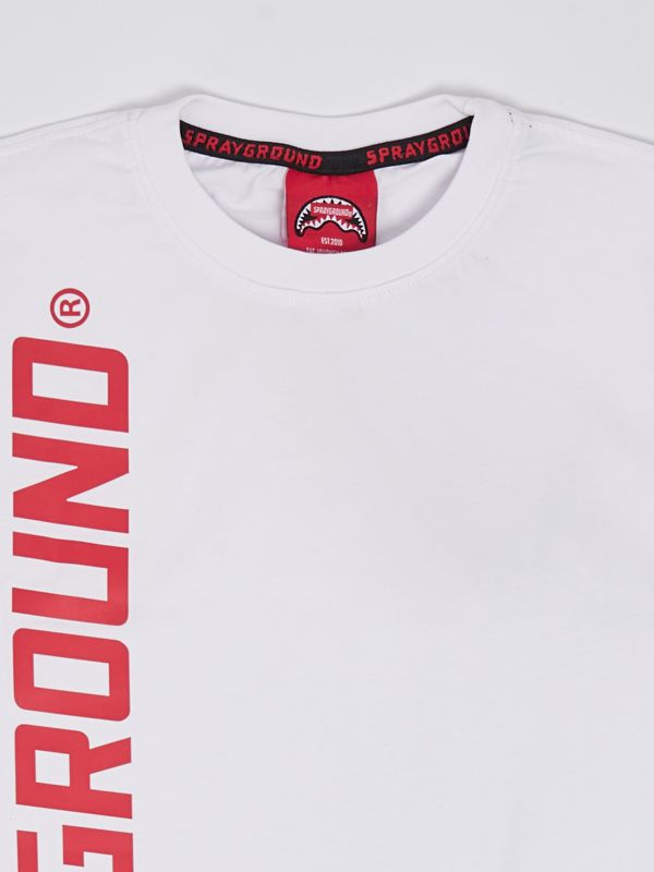 Sprayground kid's T-shirt with logo and print spy1030 White