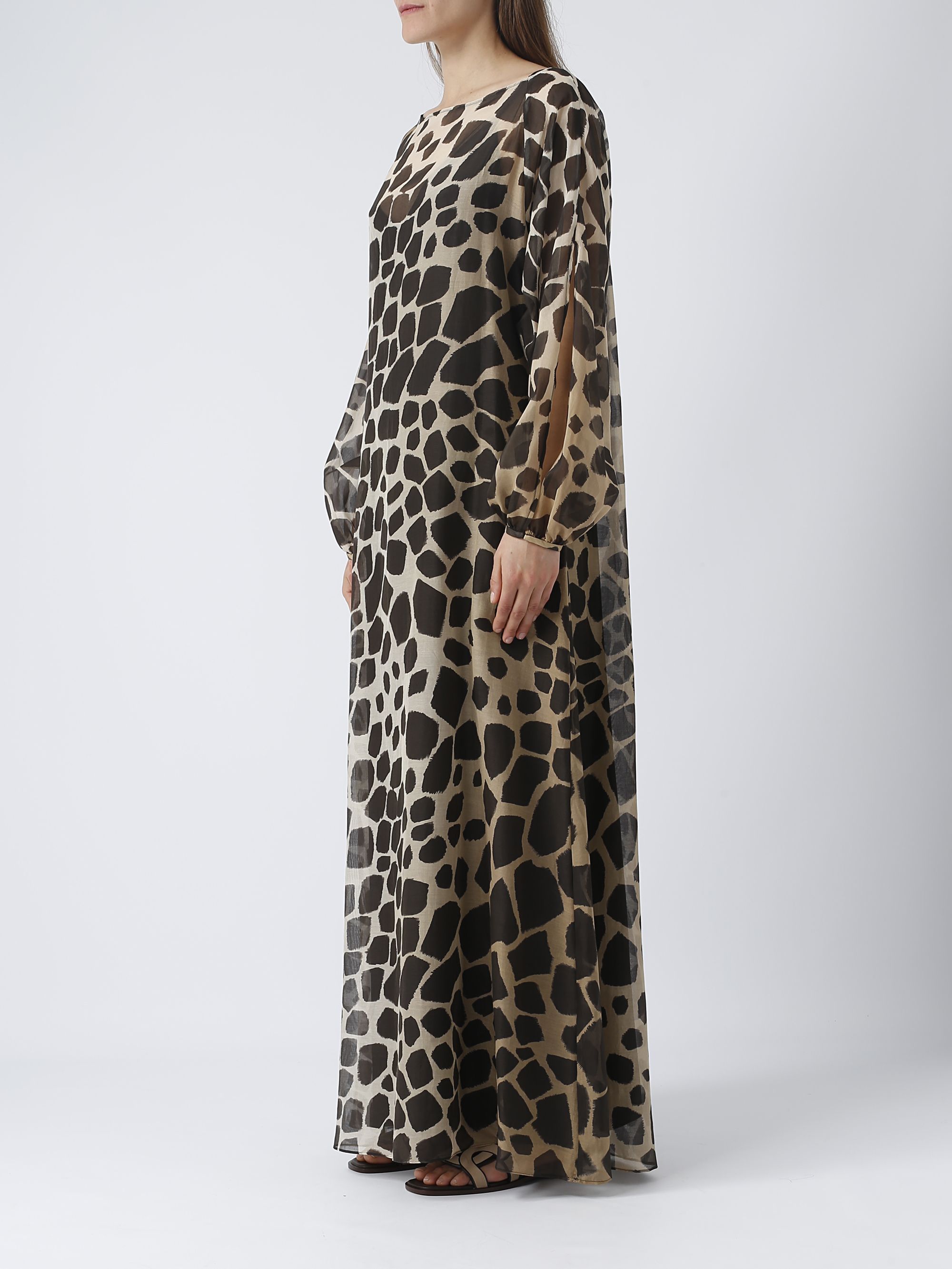 Max Mara Studio Ulna cotton-silk blend kaftan dress for