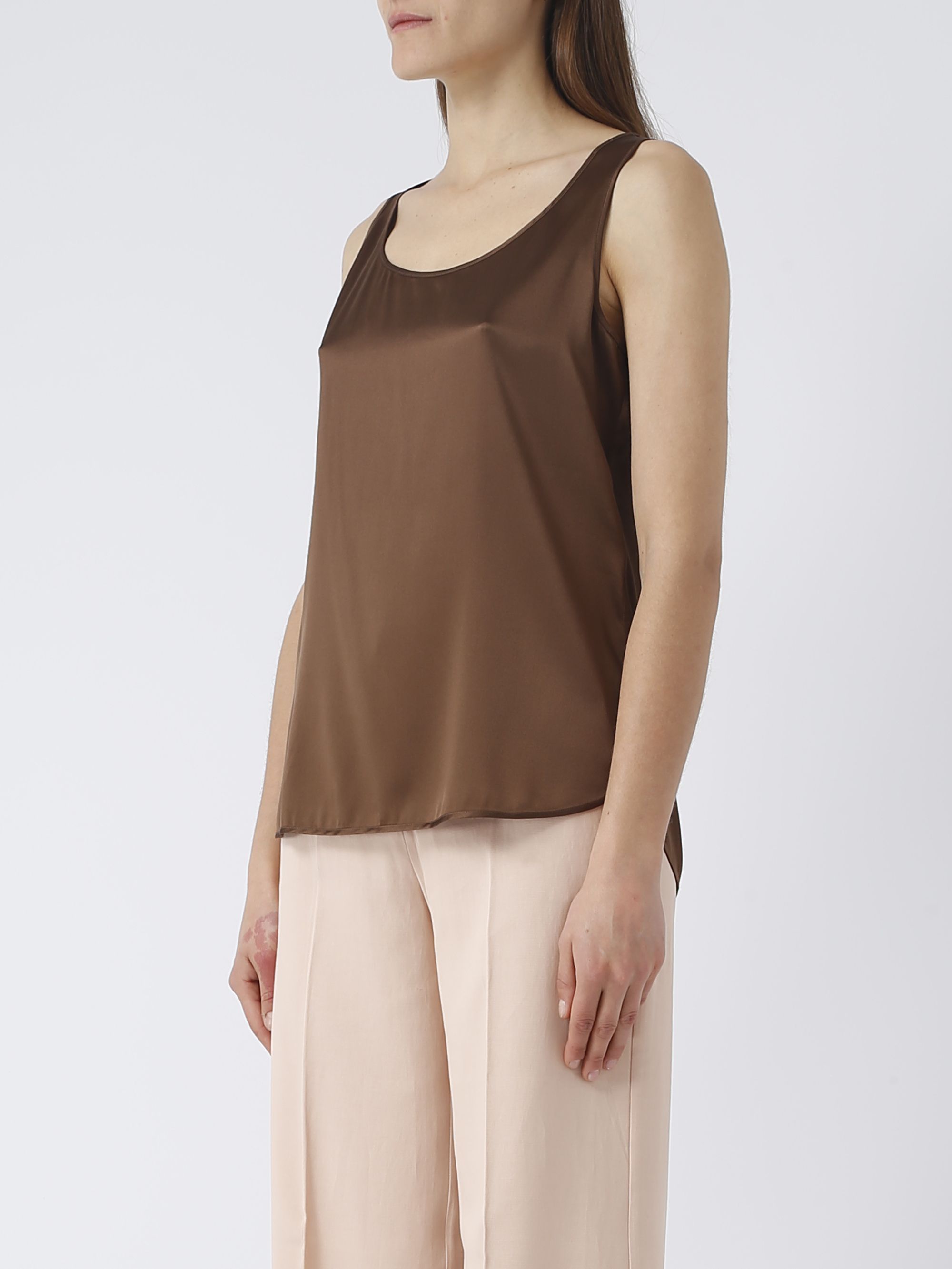 Max Mara Leisure Pan women's stretch silk top 24161610386000
