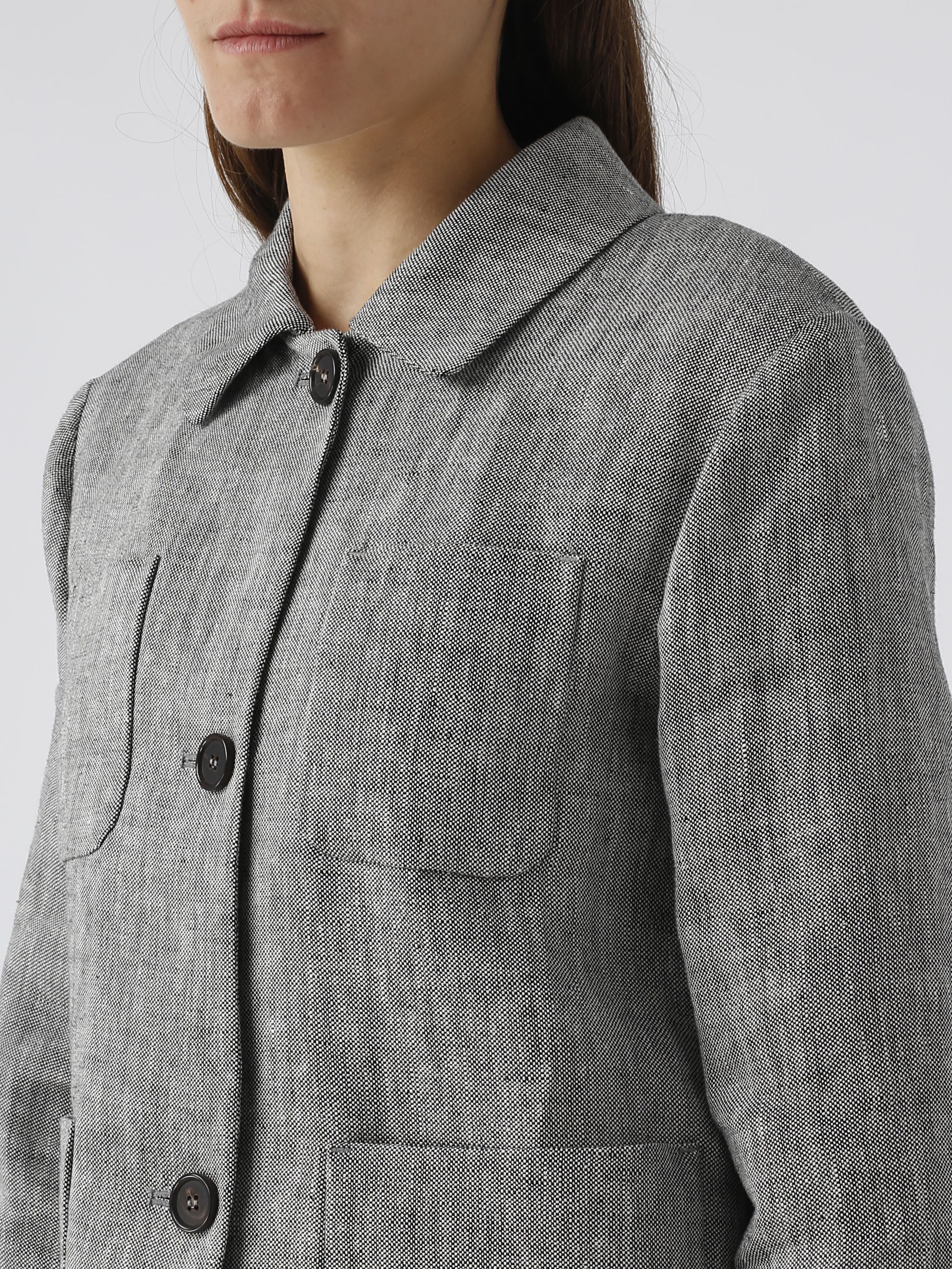 コート S Max Mara COSTANZA - Wool shirt jacket (2529046031600 033) Wool jacket with mandarin collar, camel | 