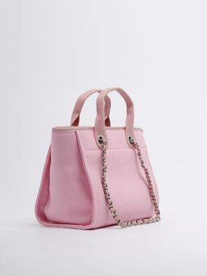 2. Guy Laroche Corinne small bag with logo for women Pink Guy Laroche