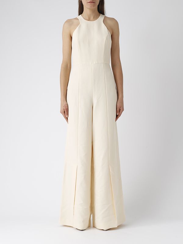 Tuta donna Twinset in misto lino con gamba ampia 241tt2105