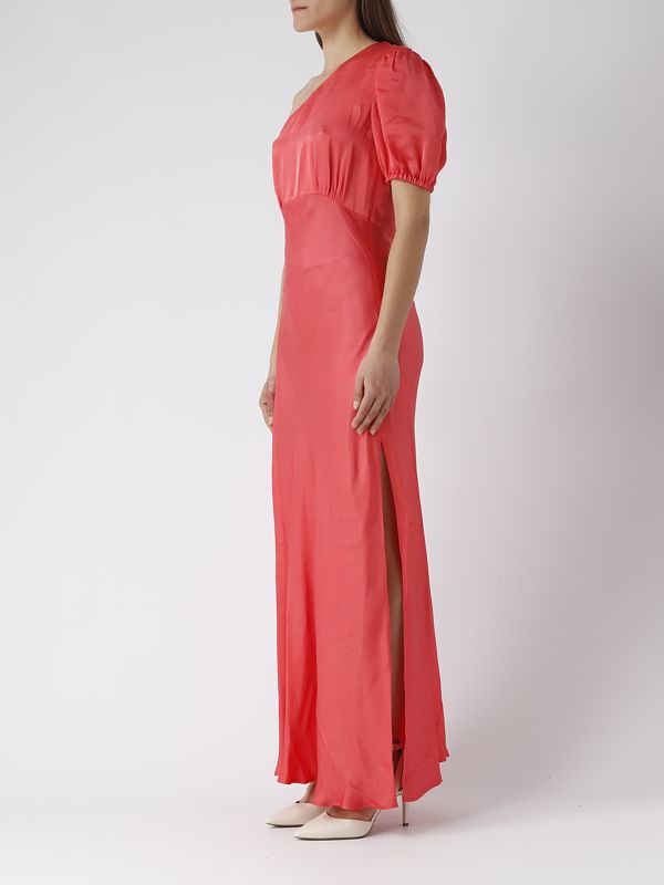 Twinset women's one-shoulder viscose dress 241tt2164