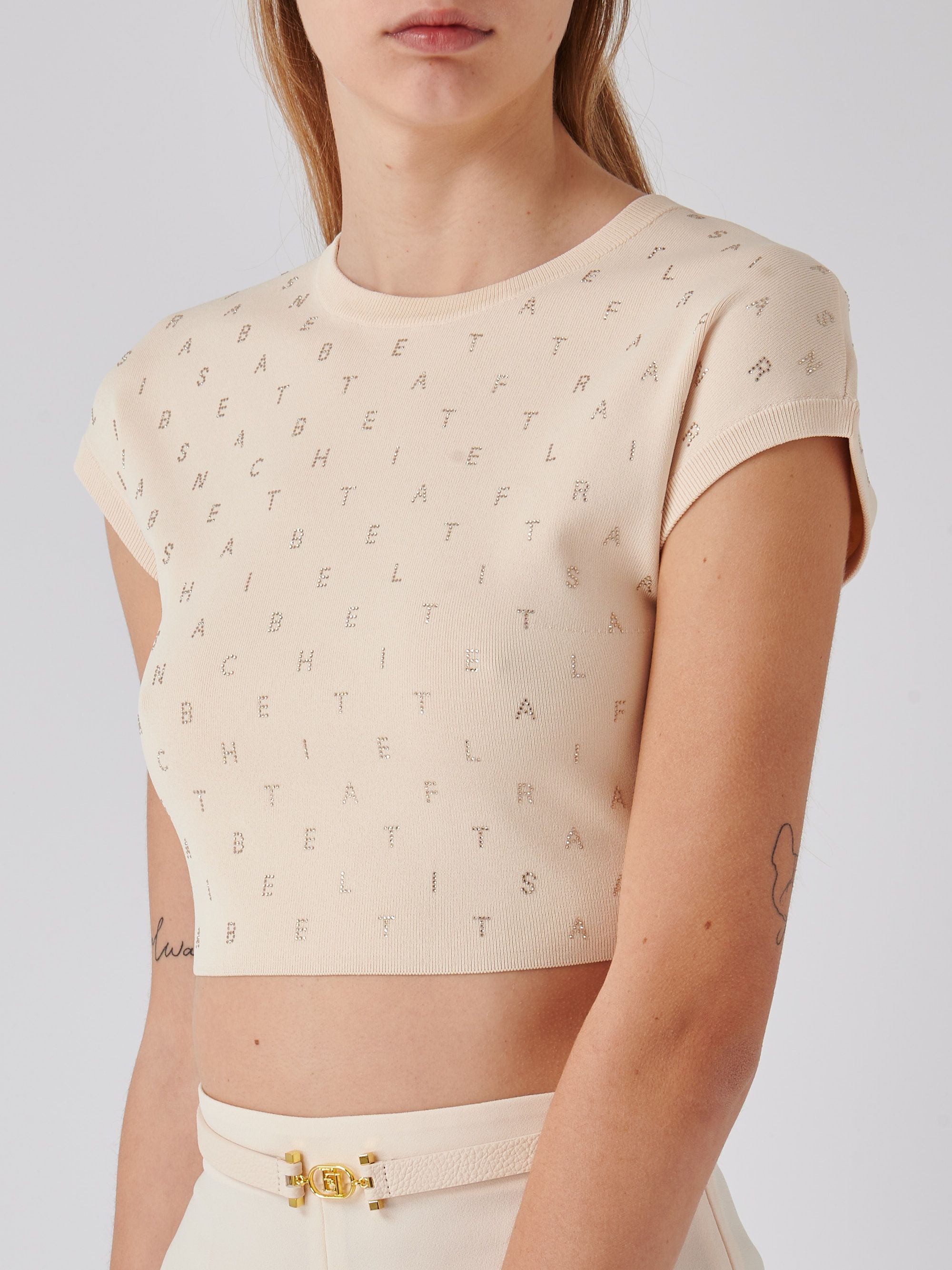 Elisabetta Franchi women's viscose blend top mk05b42e2