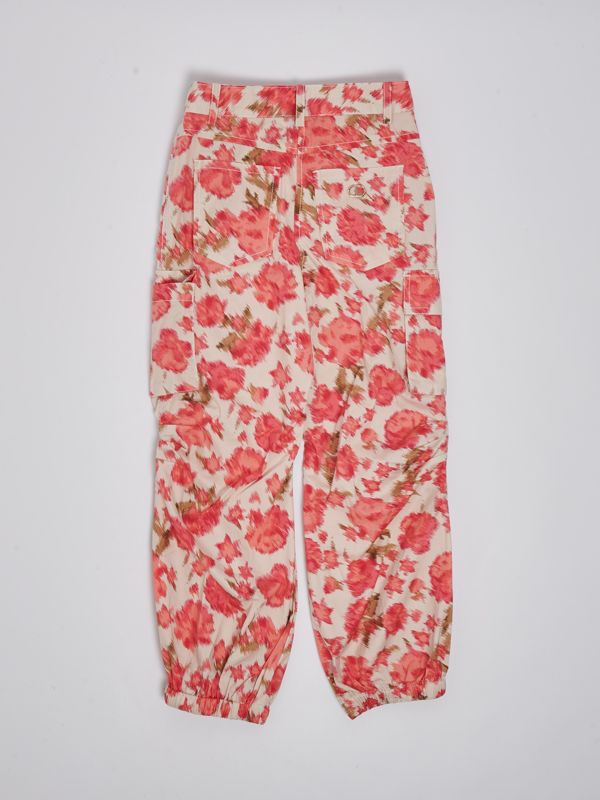 Pantaloni cargo bambina Twinset in popeline di cotone stretch