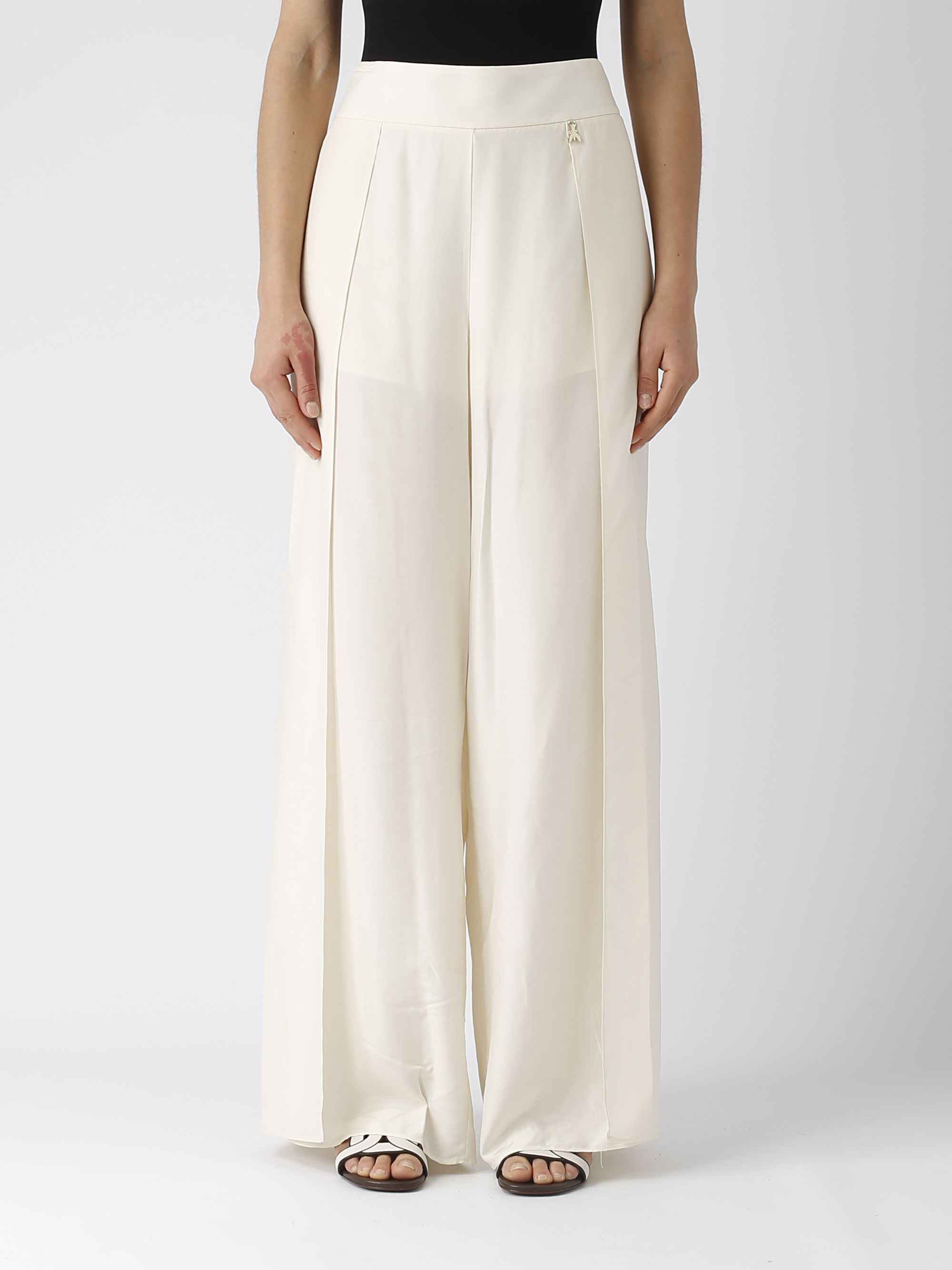 Patrizia Pepe women's viscose pants 2p1595a057 Cream