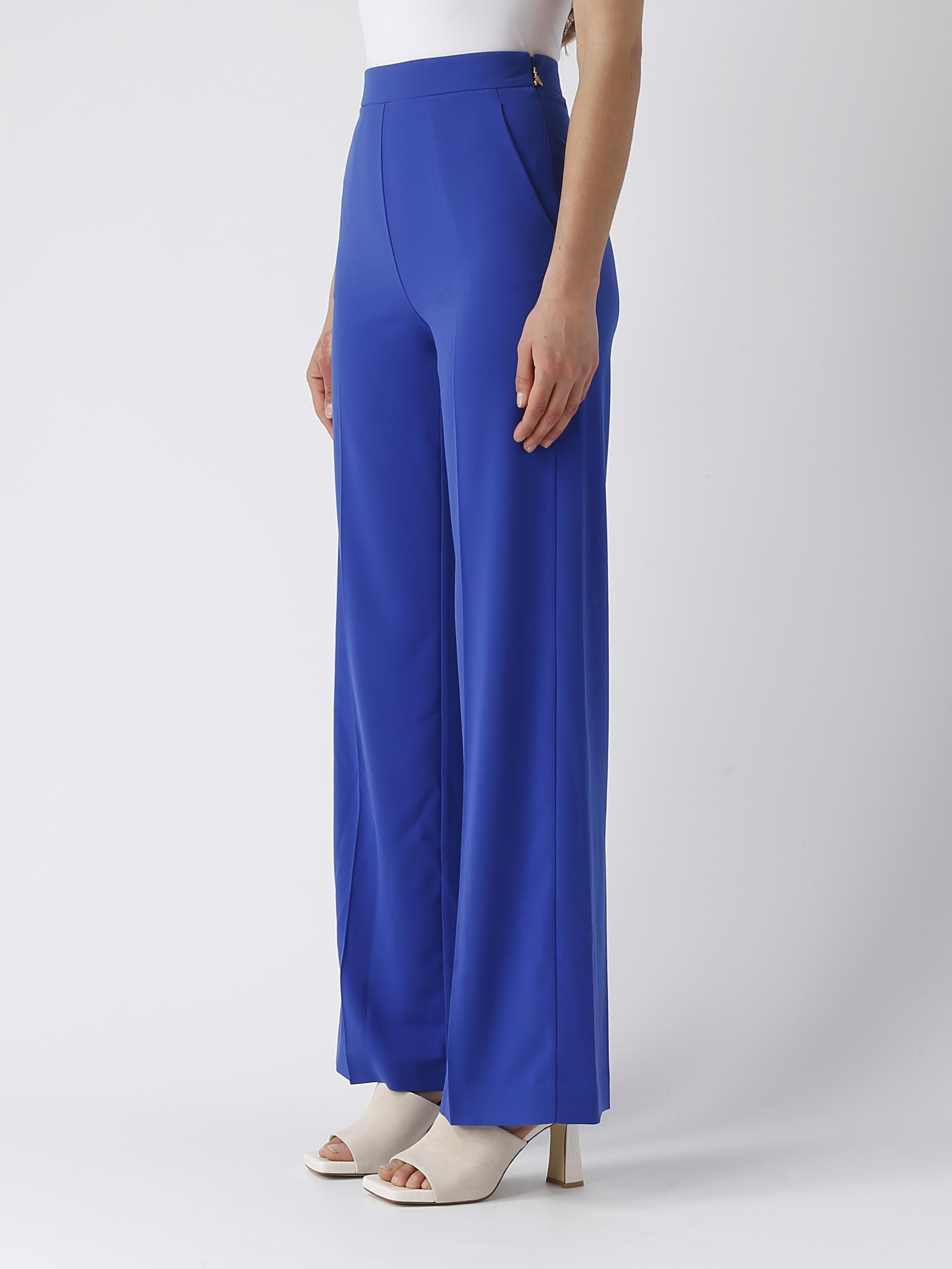 Patrizia Pepe women's stretch crepe pants 2p1603a049 Royal