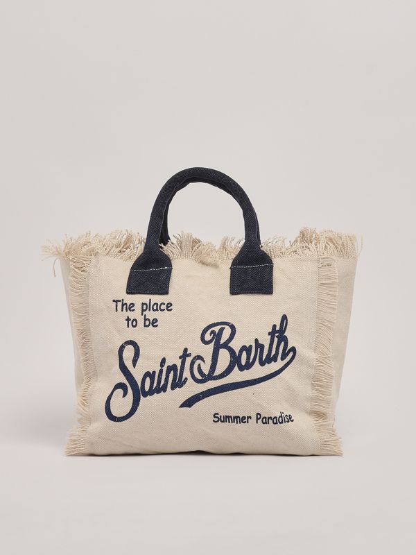 MC2 Saint Barth Colette canvas women's bag col0001 Ecru