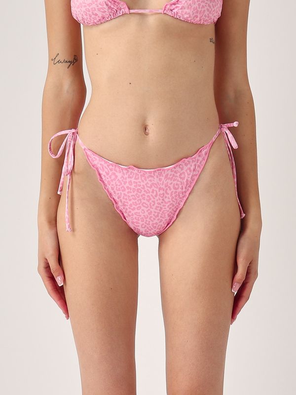 ワンピース水着 MC2 SAINT BARTH Moon Bikin bottom with embroidery Rosa MC2 Saint Barth Moon women's briefs in stretch fabric
