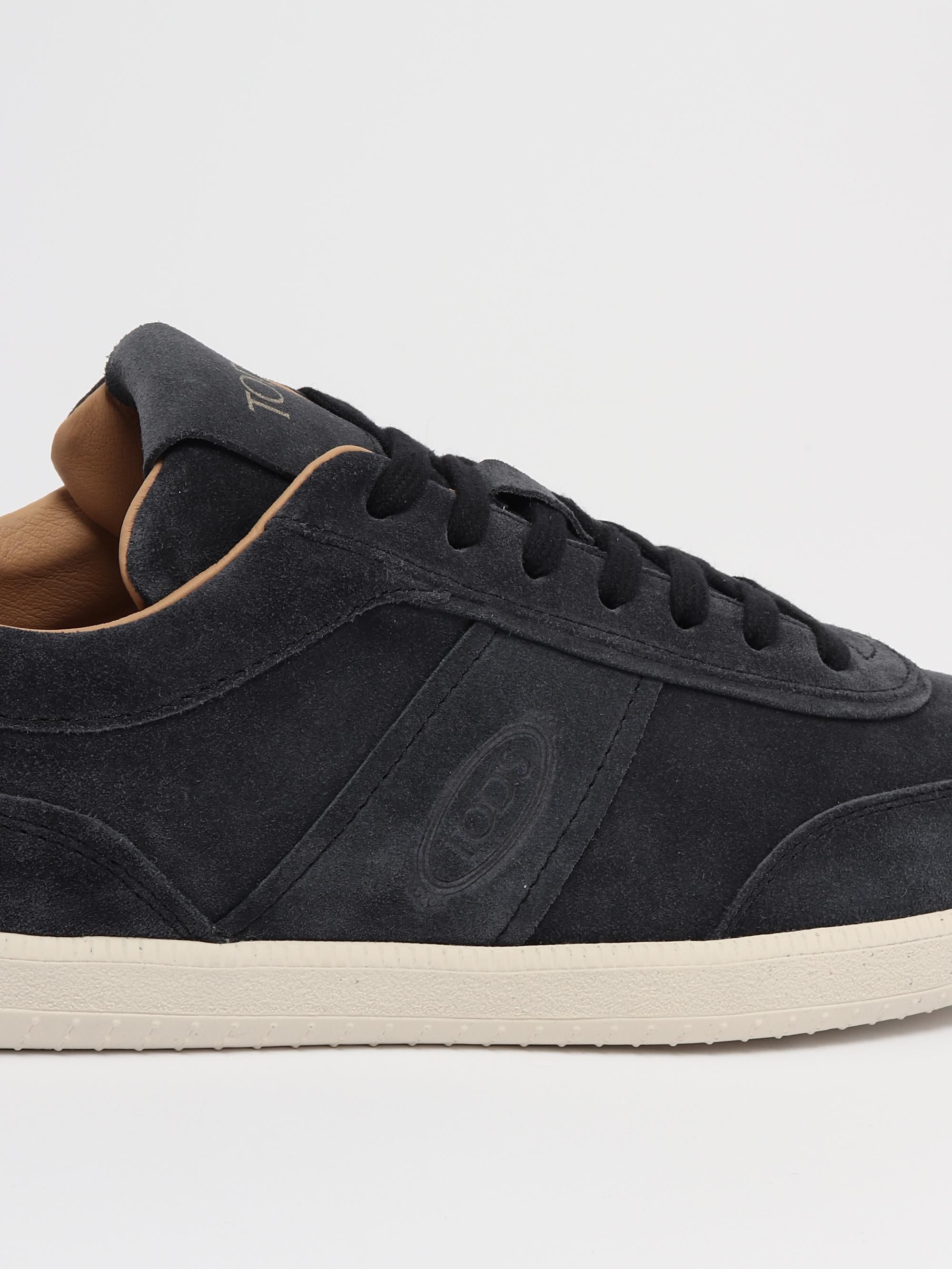 TOD`S｜SNEAKERS (XXM68C0DP30RE0 9999) Man BLACK Tod's Tabs Sneakers in Suede XXM68C0DP30OV589996