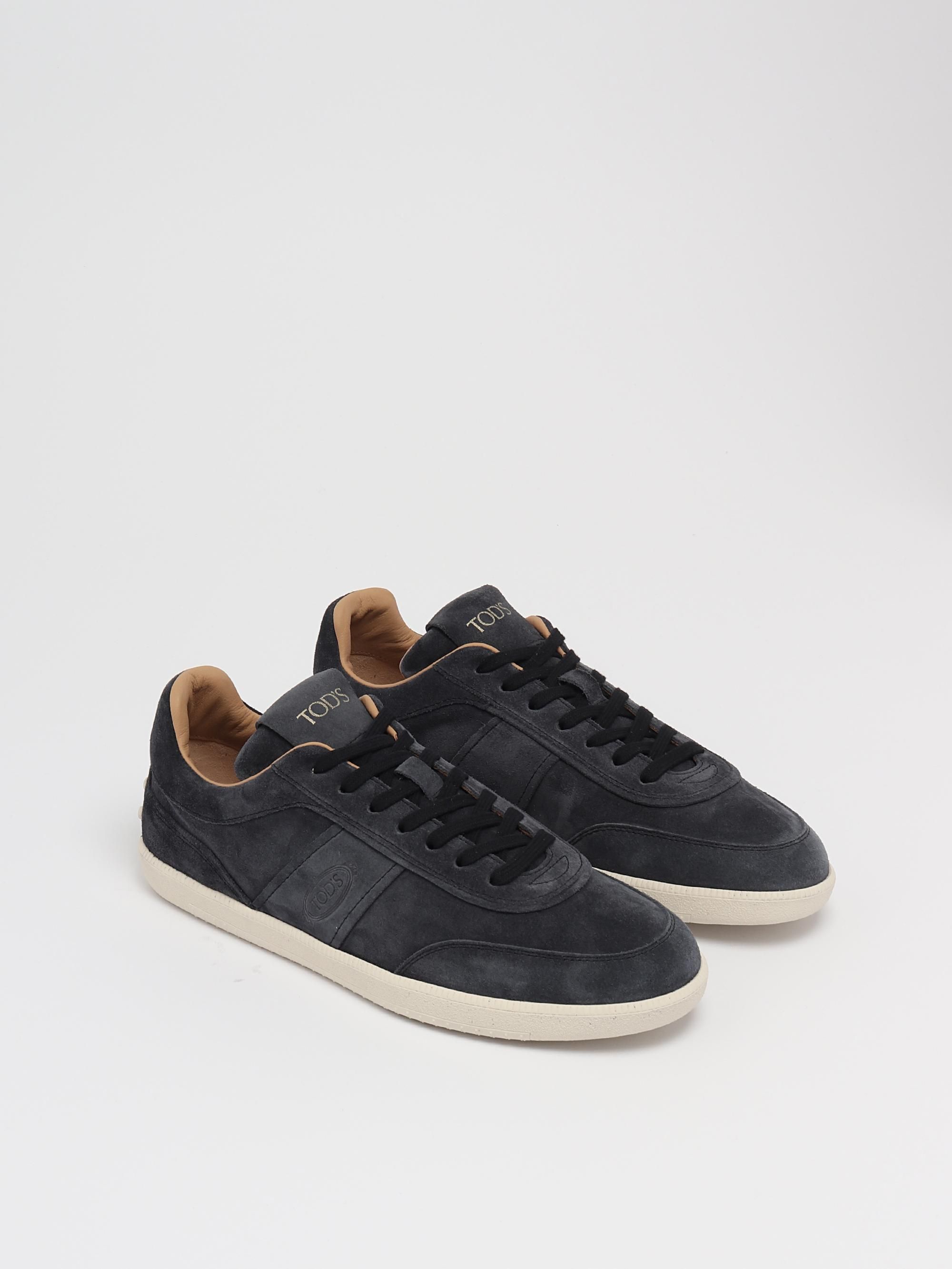 Sneakers uomo Tod's Tabs in pelle scamosciata effetto vintage
