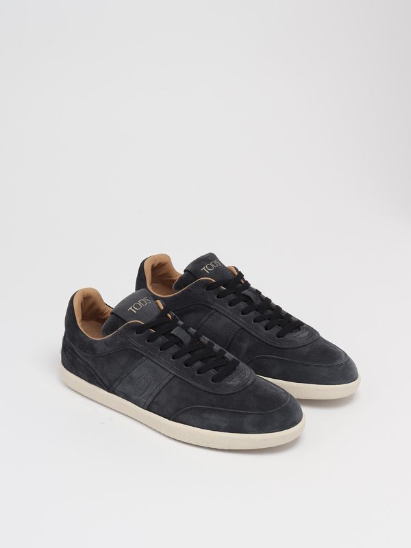 Tod's Tabs vintage effect suede sneakers for men