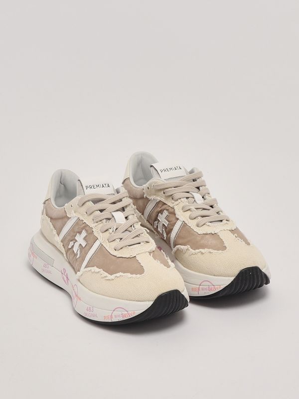 スニーカー PREMIATA CASSIE SNEAKERS IN CROCHET AND SUEDE Premiata Cassie 7003 women's sneakers in bimaterial