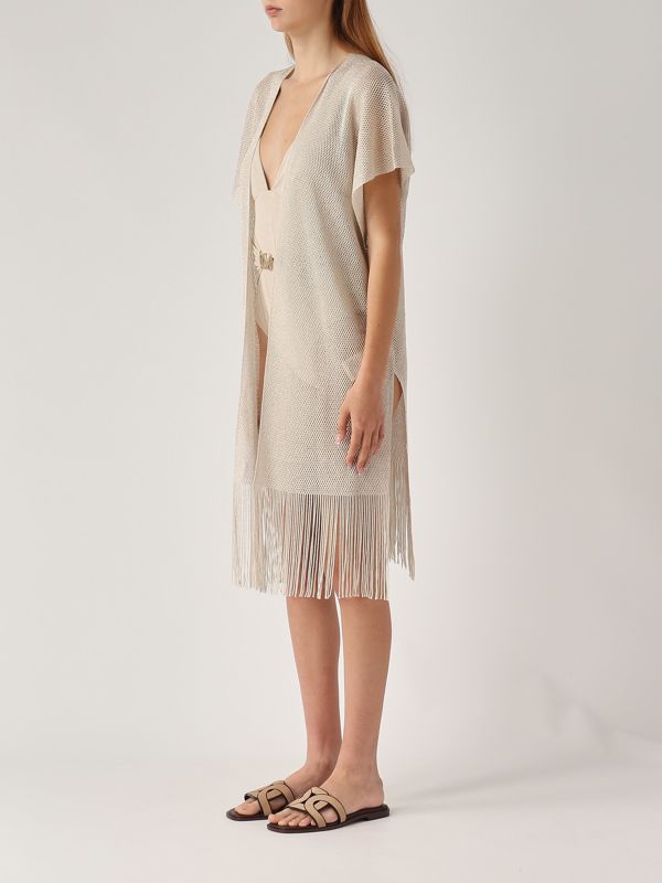 Max Mara Beachwear Iacopo lurex and viscose-knit gilet for