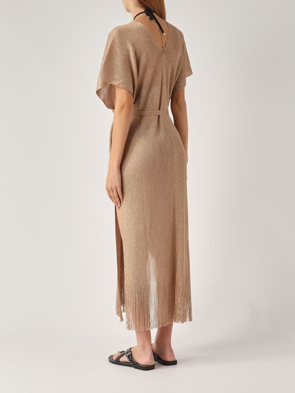 Max Mara Beachwear Macao lurex knit dress for women