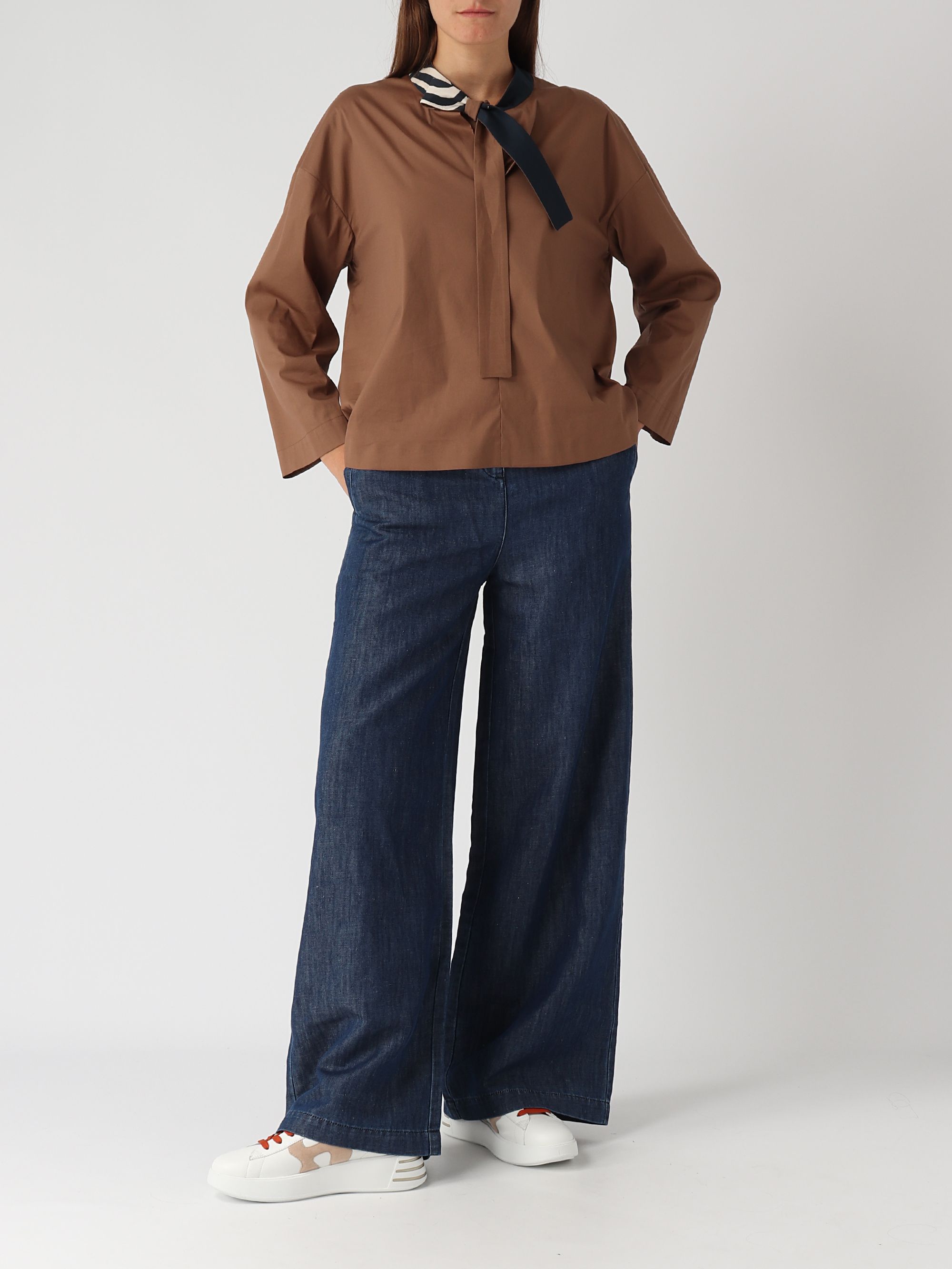 S Max Mara Gioia cotton poplin blouse for women