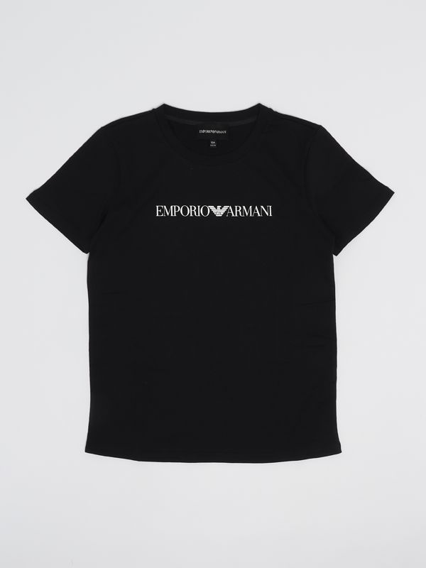 1. T-shirt en coton Emporio Armani pour garçon Bleu Emporio Armani