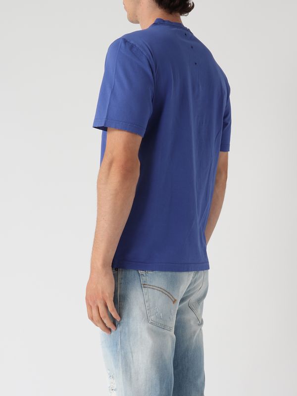 Premiata men's cotton T-shirt pr364athens Royal | Caposerio.com