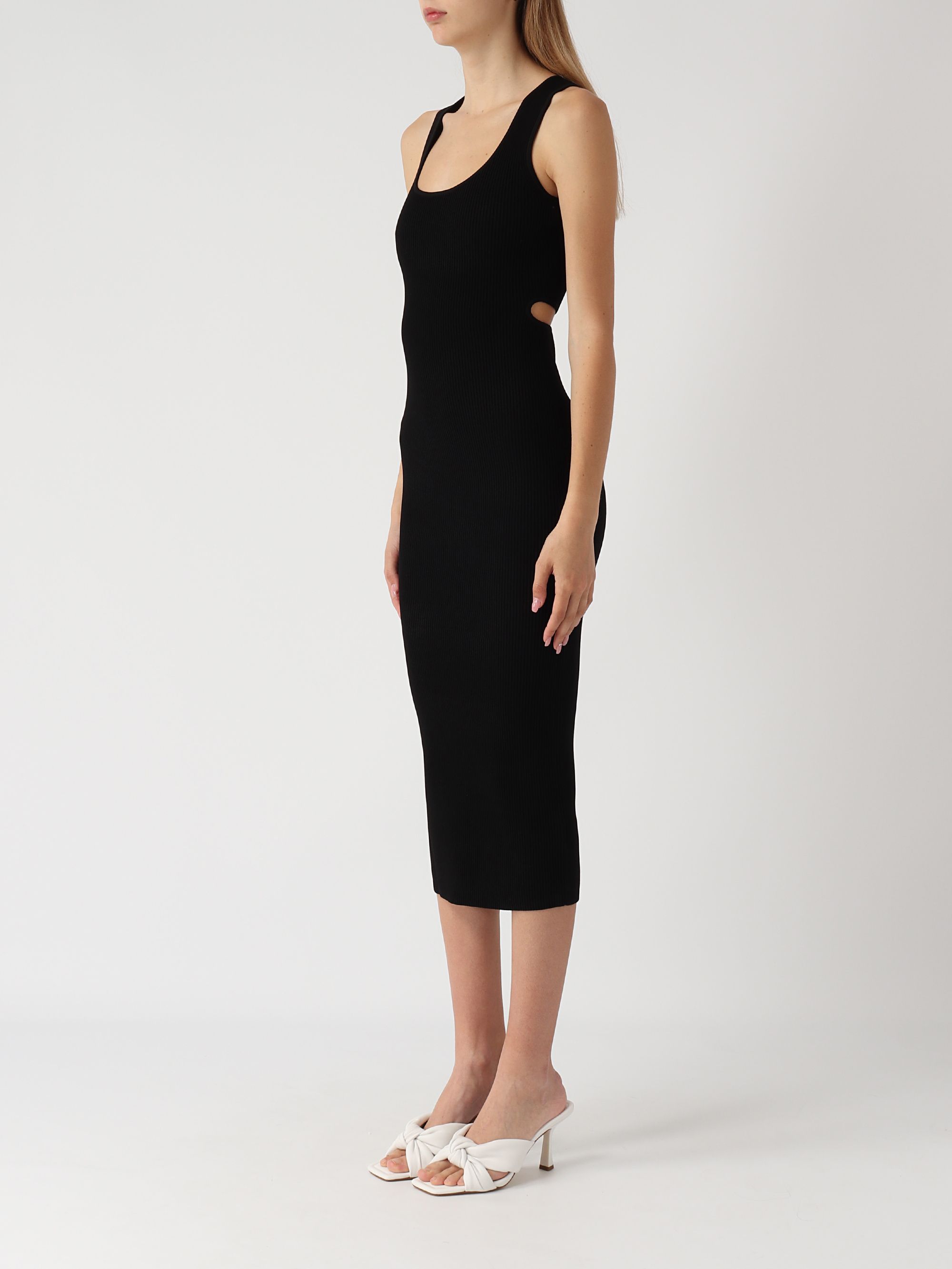 Michael Kors women's stretch viscose longuette dress